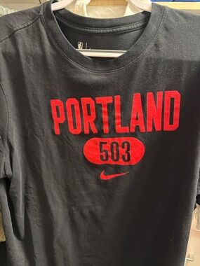 Portland Trail Blazers Black Portland 503 Graphic T shirt